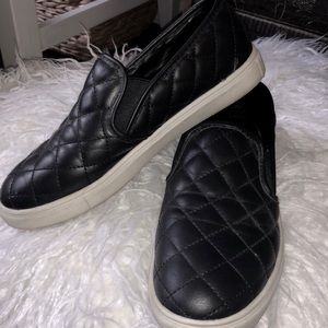 Black slip on shoes